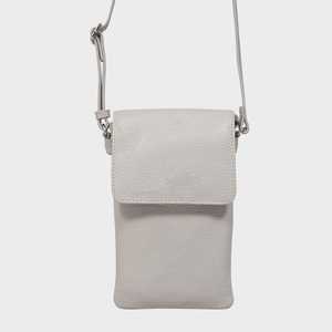 Bolso cruzado para teléfono de cuero genuino de grano de guijarro suave y suntuoso estilo Vintage borla portátil superior Fabricación de proveedores indios - Product Image 1