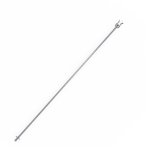 สร้อยข้อมือผู้หญิงสีขาว18K ชุบทองคำขาว1.92 CT ลูกบาศก์ Zirconia สร้อยข้อมือเทนนิสคลาสสิก - Product Image 1