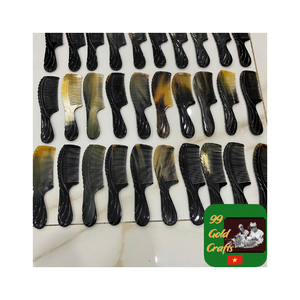 Peine de cuerno natural hecho a mano, peine de barba de Búfalo, peine de pelo pulido duradero, artesanía de larga duración, Ideal para suministro al por menor y al por mayor - Product Image 1