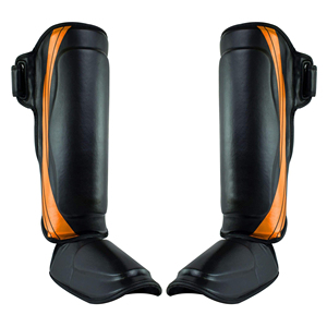 Nueva llegada de los hombres de alta protección de cuero espinilleras calentadores OEM personalizados y protectores de piernas hechos en Pakistán precio bajo - Product Image 2