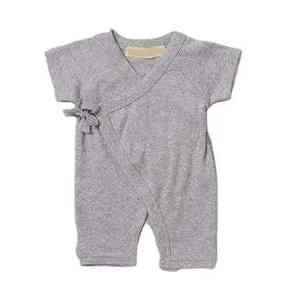 Mimi Organic Coton biologique certifié GOTS de haute qualité Bébé 0-12 mois Manches courtes Boutons pression Respirant Hypoallergénique - Product Image 1