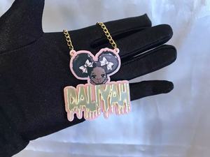 Collana con Ciondolo Personalizzato a Forma di Gatto con Nome in Acciaio Inossidabile Dorato e Zirconi Cubici Gioielli alla Moda per Bambine Regalo - Product Image 6