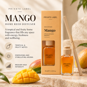 Diffuseur de parfum à la mangue en marque propre 45ml |   Parfum d'ambiance tropical et fruité |   Fabricant OEM Espagne - Product Image 2