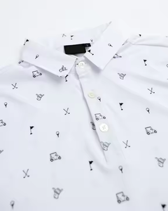 . Polo de golf pour hommes style manches courtes avec col conçu pour les sports de plein air de voyage de fitness et le confort décontracté - Product Image 2