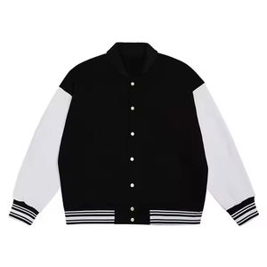 Vestes d'université unisexes à la mode pour hommes et femmes col montant vêtements de rue d'hiver - Product Image 5