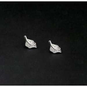 Urthn Austrian Stone Rhodium-Plated <b>Stud</b> <b>Earrings</b> Trendy Religious Design with Zircon Pearl Diamond for Parties-1309907B - Product Image 1