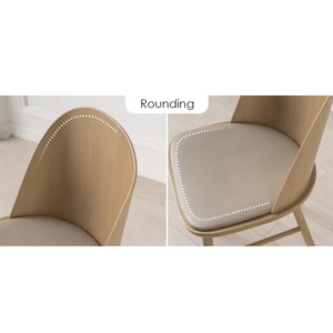Home <b>Furniture</b> Cushioned Seat Dining Room ASH Frame <b>Wrapped</b> with Fabric/PVC Viet Nam HE 007 Dining Chairs - Product Image 5