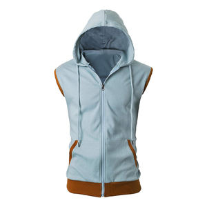 New Custom Logo Workout Hooded Tank Tops Bodybuilding <b>Muscle</b> Mens Sleeveless Gym Hoodie <b>T</b> <b>Shirt</b> - Product Image 2