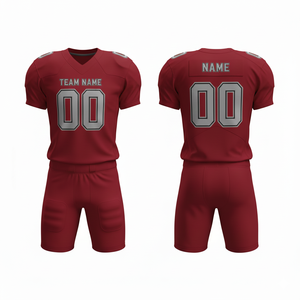 Ensemble complet personnalisé de football américain pour hommes, jeunes et adultes, vêtements de sport d'équipe personnalisés, y compris maillot, pantalon, taille plus - Product Image 2