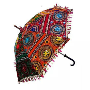 Parapluie manuel en métal à panneaux en dentelle, parapluie pliant en métal, parapluie de mariage à panneaux, parapluie manuel en métal pour la protection solaire UM64 - Product Image 3