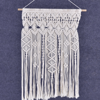 Feuille de macramé faite à la main de luxe tricoté tissé écologique couleur personnalisée tenture murale Boho grand Arts tapisserie salon décor à la maison