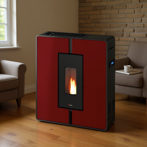 Poêle à granulés 10kW TILE PLUS 10 Rouge 4 étoiles Classe A+ 7020170 - Product Image 3