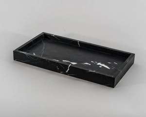 Plateau de service en marbre de style nouveau, vente en gros d'usine, décoration d'intérieur, aspect luxueux pour les hôtels, les restaurants et plateau de service alimentaire personnalisé - Product Image 1