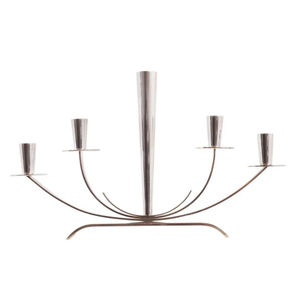 Candélabre en métal de qualité supérieure support de bougie en argent vintage pour la maison hôtel décor bougeoir à prix abordable - Product Image 1