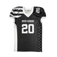 Maillot de football américain personnalisé pour homme, grande taille, manches courtes, avec impression numérique, prêt pour l'été, logo et couleurs personnalisables