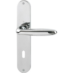 Verona M151/302 Brass Long <b>Plate</b> Set F49-R OB 72 mm DIN Left/Right HOPPE Over Door <b>Racks</b> - Product Image 1