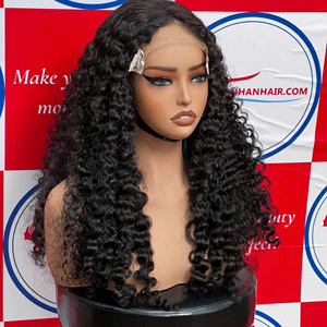 Qualité supérieure 250% densité perruques bouclées birmanes extensions de cheveux humains vietnamiens 5x5 HD fermeture à lacet perruques bouclées birmanes - Product Image 4