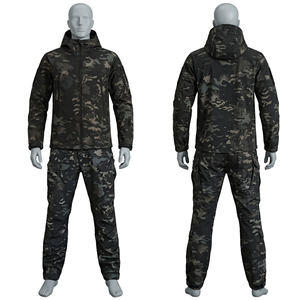 Uniforme tactique pour hommes, 245 GSM, polyester ripstop, coton, camouflage numérique, panneaux renforcés aux coudes et aux genoux, broderie personnalisée - Product Image 4