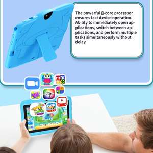 Tablette <span class=keywords><strong>PC</strong></span> pour enfants BDF 7 pouces avec WiFi, <span class=keywords><strong>classement</strong></span> supérieur, avec étui en silicone en forme de champignon, 2 Go + 32 Go, Android 8.1, processeur quadricœur MTK6735 - Product Image 6