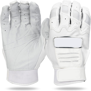 Gants de sport professionnels unisexes en cuir et polyester de haute qualité pour adultes, avec support de poignet rembourré pour le frappeur de baseball, personnalisables - Product Image 1
