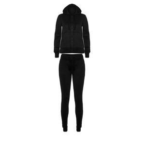 Haute qualité femmes maigre vêtements de sport fermeture éclair survêtement mince Jogging Style hiver coton polaire survêtement personnalisable - Product Image 6