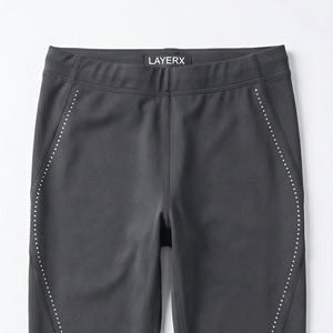 Pantalon de survêtement personnalisé pour homme en toile velours mi-lourde, respirant, écologique, avec strass thermocollés et lignes de cristal, effet vieilli, style tactique - Product Image 5