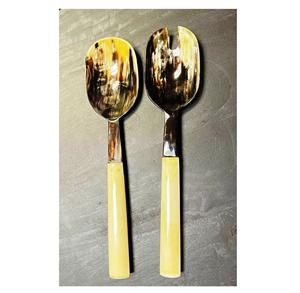 Ensemble de serveurs à salade modernes de 11 pouces en résine fabriquée en Inde, écologiques, compatibles lave-vaisselle, outils à salade pour la maison et la cuisine - Product Image 5