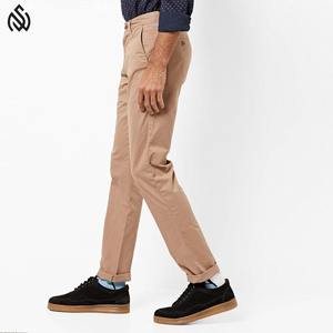 Pantalones Chinos de cintura media para hombre, pantalones de exterior ajustables con estampado clásico elegante, logotipo personalizado, aspecto Formal - Product Image 2
