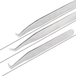 แหนบต่อขนตาส่วนบุคคลสแตนเลสแบบญี่ปุ่นที่ปิดแน่นในทุกสีอุปกรณ์เพื่อความงาม - Product Image 4