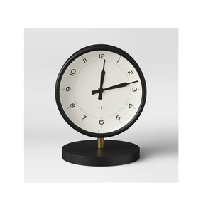 Reloj de mesa creativo simple, accesorios de vajilla, forma redonda, acabado de Metal con artesanías de tamaño personalizado - Product Image 4