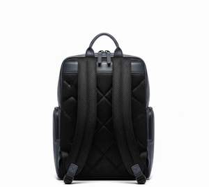 Premium PU Leather Laptop <b>Backpack</b> for Men | Business Travel Office School <b>Backpack</b> <b>with</b> Zipper Pockets - Product Image 5