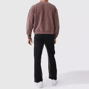 Sweat-shirts à capuche surdimensionnés en coton mélangé de haute qualité, personnalisables avec logo, écologiques, respirants, pour le printemps, vente en gros - Product Image 2