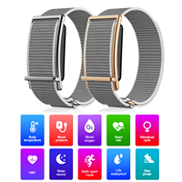 Pulsera Inteligente Sin Pantalla F73 Profesional, Monitor de Sueño HRV, Frecuencia Cardíaca, SpO2, Seguimiento de Temperatura, Resistente al Agua, Banda de Fitness