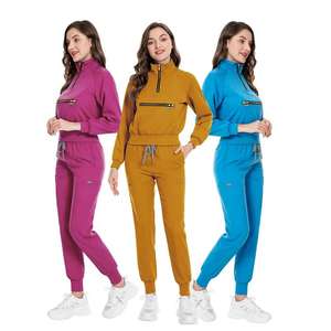 OEM Elástico Personalizado Logo Etiqueta Proveedores Scrub Top Pantalones Enfermera Uniforme Médico Hospital Uniforme Médico Enfermería Scrub Uniformes - Product Image 1