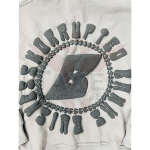 Nouveaux sweats à capuche personnalisés pour hommes de haute qualité, impression puff, 100% coton, polaire, uni, respirant, design - Product Image 3