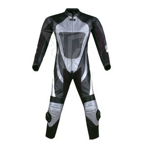 Ensemble de vêtements de sport de course à moto en cuir véritable respirant de haute qualité, taille XL, couleurs personnalisées, logo, séchage rapide, unisexe, adulte - Product Image 1