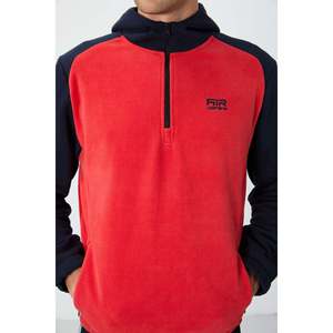 เสื้อสเวตเชิ้ตผู้ชาย Air Jones ทรงมาตรฐาน ผ้าฟลีซ - คอลเลคชั่น Ruby Fiesta - เสื้อโพลาร์โพลีเอสเตอร์ 100% ใส่สบาย - Product Image 2