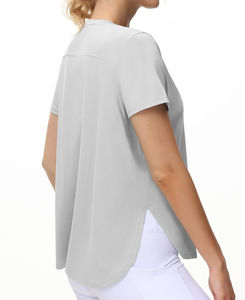 Débardeur pour femmes respirant et écologique, couleur unie, logo personnalisé, vente en gros, à porter toute l'année, t-shirts pour adultes, bonne vente 2025 - Product Image 6