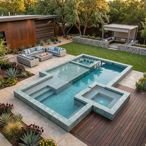 Piscine rectangulaire préfabriquée en fibre de verre de qualité supérieure, grande conteneurisée, longue durée de vie, haute résistance - Product Image 6