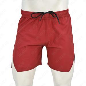 Pantalones cortos de gimnasio transpirables de calle alta personalizados para hombre, bolsillo de entrenamiento de cintura media, ropa deportiva de entrenamiento informal ecológica, Jogging sólido - Product Image 1