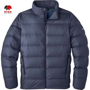 เสื้อแจ็คเก็ตพัฟเฟอร์ผู้ชายสำหรับฤดูหนาว คุณภาพพรีเมียม รับผลิตตามแบบ OEM ออกแบบเองได้ ผ้าระบายอากาศ น้ำหนักเบา สวมใส่สบาย - Product Image 1