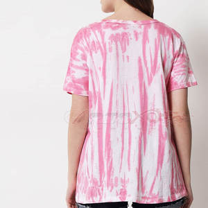 Casual <b>Women's</b> Summer Tie-Dye <b>T</b>-<b>Shirt</b> Fashion-Forward <b>Loose</b> Fit Cotton Top with Canvas Fabric - Product Image 4