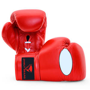 Gants de boxe pour jeunes de haute qualité 8oz Tissu en cuir PU de qualité supérieure avec conception à lacets pour les arts martiaux - Product Image 2