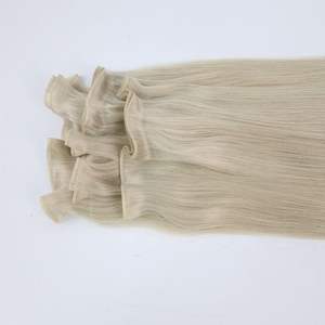 Extensions de cheveux Genius Weft en gros, cheveux vierges vietnamiens, fournisseur de cheveux vietnamiens, cheveux russes alignés sur les cuticules, couleur noire - Product Image 3