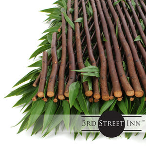 ชุด4ฉากกั้นความเป็นส่วนตัวของไม้ไผ่1.6 Ft. สูง X 9ฟุตปลูกต้นไม้เทียมเสริมความงามตามธรรมชาติสำหรับพื้นที่กลางแจ้งของคุณ - Product Image 5