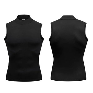 Gym Tank Top Compression Shirt Men Muscle Fitness Clothing Turtleneck Sport Sleeveless T Shirt Elastic Bodybuilding <b>Running</b> <b>Vest</b> - Product Image 1
