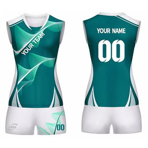 ชุดวอลเลย์บอลระเหิดผ้าแห้งเร็วน้ำหนักเบามีดีไซน์ไม่ซ้ำใครเหมาะสำหรับคลับและโรงเรียน - Product Image 4