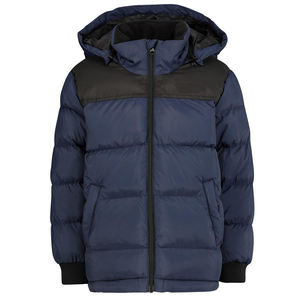 Abrigo acolchado con burbujas de invierno de diseñador de algodón con logotipo personalizado para hombre, chaqueta acolchada de poliéster negro para exteriores para hombre - Product Image 6