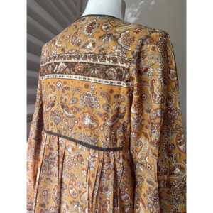 Vestido Maxi Peacock Garden - Elegante Vestido Largo de Viscosa, Moda Modesta para el Tiempo Libre, Tallas Grandes XS a 6XL - Product Image 3