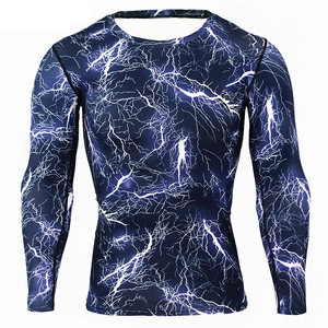 New Arrival <b>Men's</b> Rash Guard <b>Compression</b> <b>Shirts</b>-Breathable Spandex/Polyester Material Full Sleeve Quick Dry Customizable Design - Product Image 5